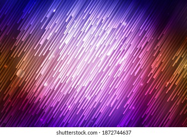 Azul oscuro, patrón vectorial rojo con líneas nítidas. Decoración borrosa de estilo sencillo con líneas. Patrón de anuncios, folletos, folletos.