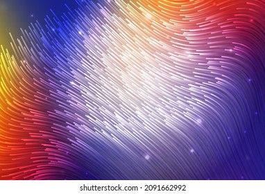 Dark Blue, Red vector pattern with lines. An elegant bright illustration with gradient lines. Elegant pattern for a brand book.