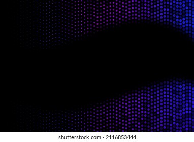 Dark Blue, Red vector pattern with spheres. Illustration with set of shining colorful abstract circles. Design for business adverts.