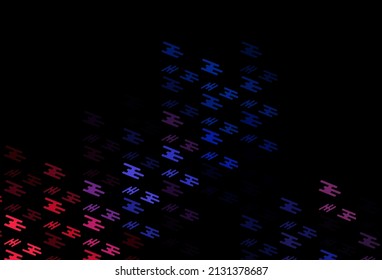Dark Blue, Red vector pattern with narrow lines. Shining colored illustration with narrow lines. Pattern for websites, landing pages.
