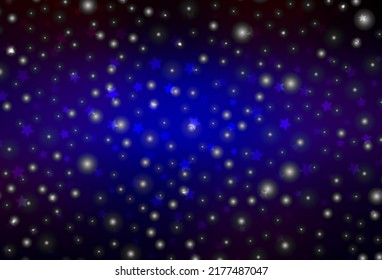 Dark Blue, Red vector pattern in Christmas style. Colorful illustration with Christmas simbols and signs. Pattern for school, grammar websites.
