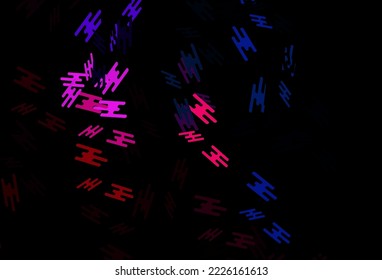 Dark Blue, Red vector pattern with narrow lines. Blurred decorative design in simple style with lines. Pattern for websites, landing pages.