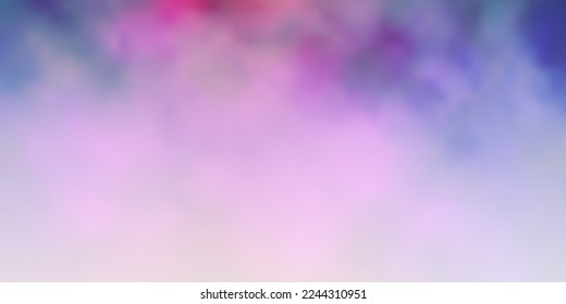 Dark Blue, Red vector pattern with clouds. Gradient illustration with colorful sky, clouds. Pattern for your booklets, leaflets.