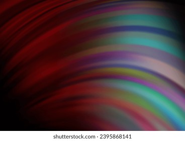 Dark Blue, Red vector pattern with bent ribbons. Creative illustration in halftone marble style with gradient. Marble design for your web site.