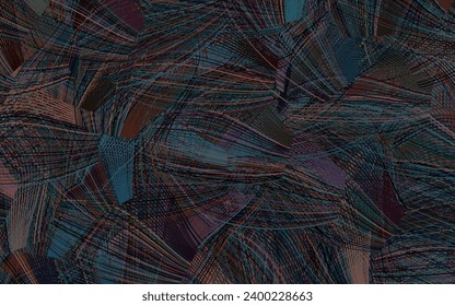 Dark Blue, Red vector pattern with random forms.