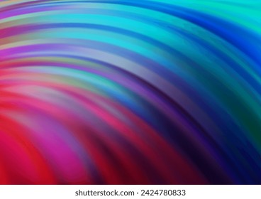 Dark Blue, Red vector pattern with liquid shapes. Shining crooked illustration in marble style. The elegant pattern for brand book.