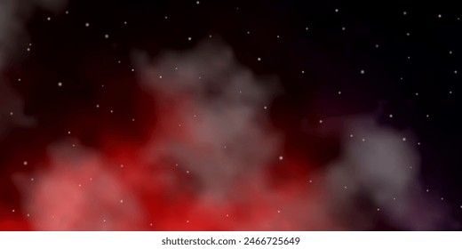 Dark Blue, Red vector pattern with abstract stars. Blur decorative design in simple style with stars. Best design for your ad, poster, banner.