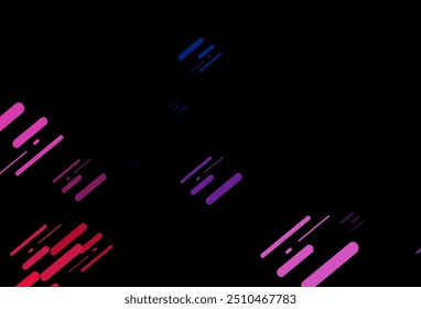 Dark Blue, Red vector pattern with narrow lines. Blurred decorative design in simple style with lines. Smart design for your business advert.