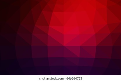 Dark Blue, Red vector Pattern.  triangular template. Geometric sample. Repeating routine with triangle shapes. New texture for your design. Pattern can be used for background.