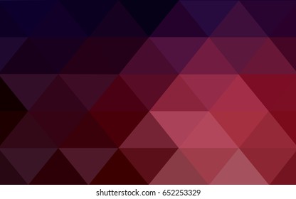 Dark Blue, Red vector Pattern.  triangular template. Geometric sample. Repeating routine with triangle shapes. New texture for your design. Pattern can be used for background.