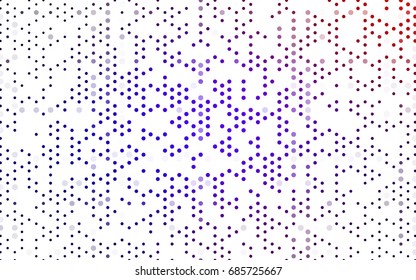 Dark Blue, Red vector red pattern of geometric circles, shapes. Colorful mosaic banner. Geometric background with colored disks.