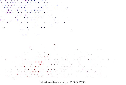 Dark Blue, Red vector red pattern of geometric circles, shapes. Colorful mosaic banner. Geometric background with colored disks.