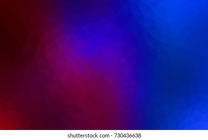Dark Blue, Red vector Pattern.  triangular template. Geometric sample. Repeating routine with triangle shapes. New texture for your design. Pattern can be used for background.