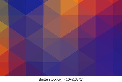 Dark Blue, Red vector polygon abstract layout. A sample with polygonal shapes. Brand-new style for your business design.