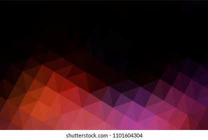 Dark Blue, Red vector polygon abstract background. Colorful illustration in polygonal style with gradient. Textured pattern for your backgrounds.