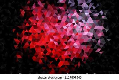 Dark Blue, Red vector polygon abstract background. A vague abstract illustration with gradient. The textured pattern can be used for background.
