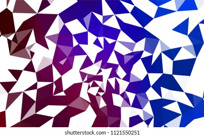 Dark Blue, Red vector polygon abstract backdrop. Creative geometric illustration in Origami style with gradient. Best triangular design for your business.