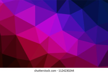 Dark Blue, Red vector polygon abstract layout. Modern abstract illustration with triangles. Brand new design for your business.