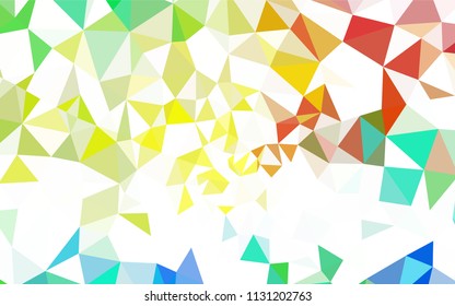 Dark Blue, Red vector polygon abstract layout. Glitter abstract illustration with an elegant triangles. New template for your brand book.