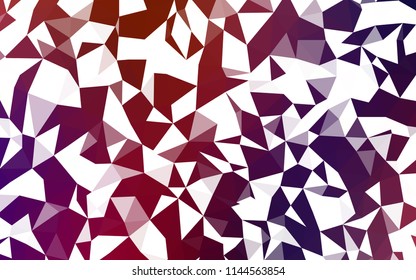 Dark Blue, Red vector polygon abstract backdrop. A completely new color illustration in a polygonal style. Brand new design for your business.
