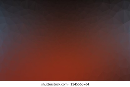 Dark Blue, Red vector polygon abstract backdrop. Creative geometric illustration in Origami style with gradient. The textured pattern can be used for background.