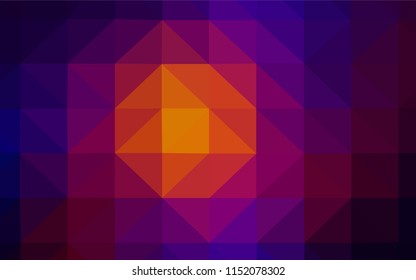 Dark Blue, Red vector polygon abstract layout. Modern abstract illustration with triangles. Template for cell phone's backgrounds.