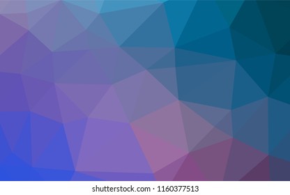 Dark Blue, Red vector polygon abstract layout. Modern geometrical abstract illustration with gradient. A new texture for your design.