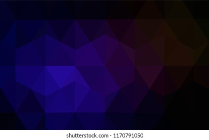 Dark Blue, Red vector polygon abstract layout. Modern abstract illustration with triangles. Brand new style for your business design.