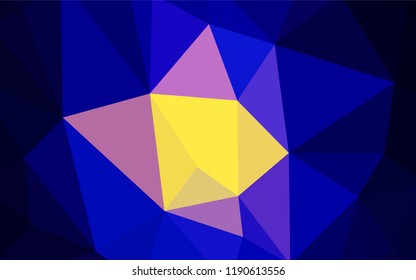Dark Blue, Red vector polygon abstract background. Colorful illustration in polygonal style with gradient. Template for cell phone's backgrounds.