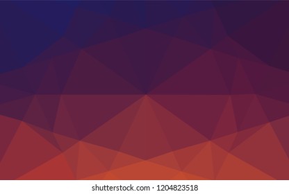 Dark Blue, Red vector polygon abstract layout. Colorful illustration in abstract style with gradient. The completely new template can be used for your brand book.
