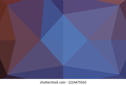 Dark Blue, Red vector polygon abstract backdrop. Shining colored illustration in a Brand new style. The textured pattern can be used for background.