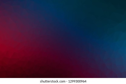 Dark Blue, Red vector polygon abstract background. Brand new colorful illustration in with gradient. Brand new style for your business design.
