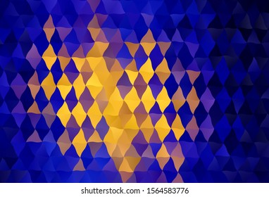 Dark Blue, Red vector polygon abstract layout. Creative geometric illustration in Origami style with gradient. Template for cell phone's backgrounds.