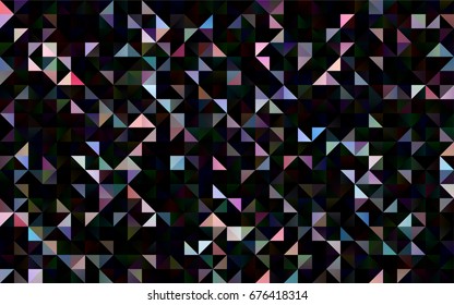 Dark Blue, Red vector polygon abstract template. Creative geometric illustration in Origami style with gradient. The elegant pattern can be used as part of a brand book.