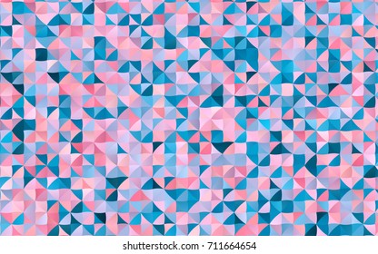 Dark Blue, Red vector polygon abstract pattern. An elegant bright illustration with gradient. The textured pattern can be used for background.