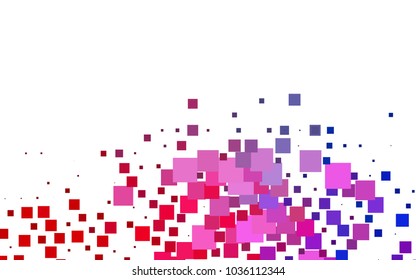 Dark Blue, Red vector polygonal illustration, which consist of rectangles. Rectangular pattern for your business design. Geometric background in Origami style with gradient. 