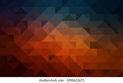 Dark Blue, Red vector polygonal pattern. A completely new color illustration in a vague style. The textured pattern can be used for background.