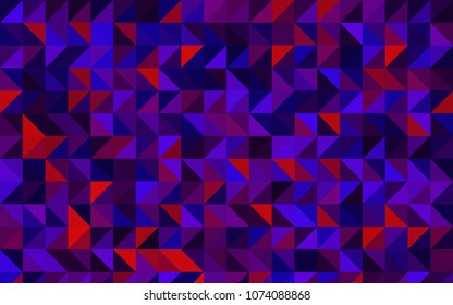 Dark Blue, Red vector polygonal template. Geometric illustration in Origami style with gradient.  Brand-new style for your business design.