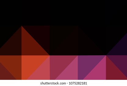 Dark Blue, Red vector polygonal background. Colorful illustration in polygonal style with gradient. A new texture for your design.