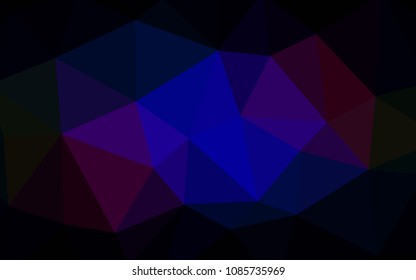 Dark Blue, Red vector polygonal pattern. Colorful illustration in polygonal style with gradient. A new texture for your web site.