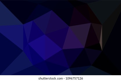 Dark Blue, Red vector polygonal pattern. Glitter abstract illustration with an elegant triangles. Pattern for a brand book's backdrop.