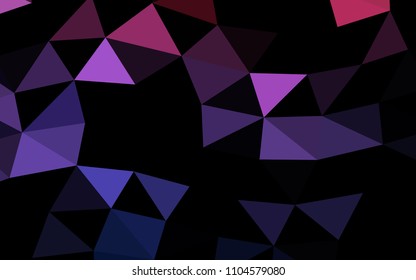 Dark Blue, Red vector polygonal polygonal. Brand new colored illustration in blurry style with gradient. The polygonal design can be used for your web site.