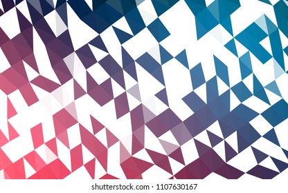 Dark Blue, Red vector polygonal background. Brand new colored illustration in blurry style with gradient. Brand new design for your business.