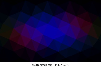 Dark Blue, Red vector polygonal template. Colorful illustration in polygonal style with gradient. A completely new design for your business.