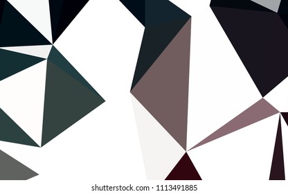 Dark Blue, Red vector polygonal background. Glitter abstract illustration with an elegant triangles. Template for cell phone's backgrounds.