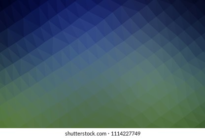 Dark Blue, Red vector polygonal pattern. Modern geometrical abstract illustration with gradient. The template can be used as a background for cell phones.