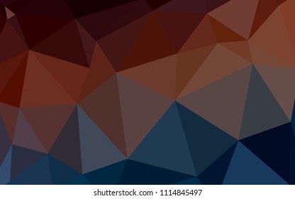 Dark Blue, Red vector polygonal template. Polygonal abstract illustration with gradient. Template for cell phone's backgrounds.