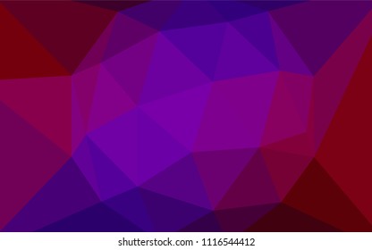 Dark Blue, Red vector polygonal background. A sample with polygonal shapes. Pattern for a brand book's backdrop.