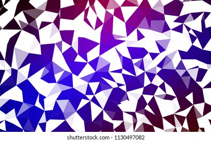 Dark Blue, Red vector polygonal background. Creative geometric illustration in Origami style with gradient. Polygonal design for your web site.