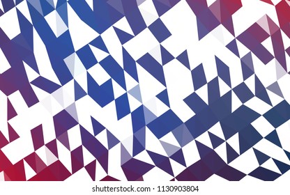 Dark Blue, Red vector polygonal template. A vague abstract illustration with gradient. The completely new template can be used for your brand book.